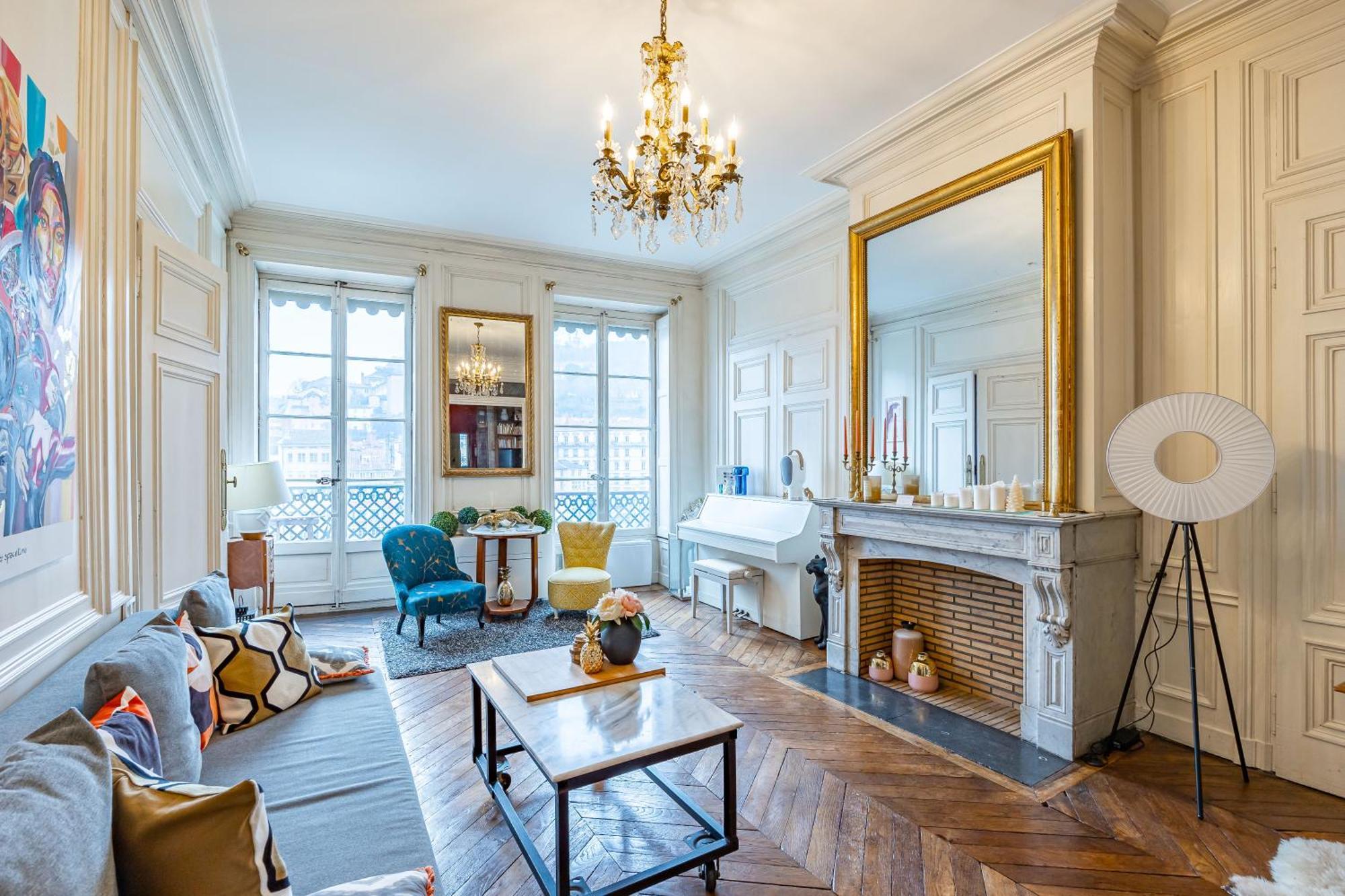 Appartement Haussmannien D'Artiste, Exception, Quai De Saone Balcon+Parking 里昂 外观 照片