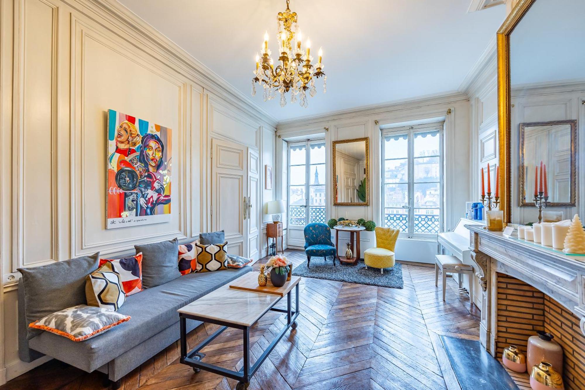 Appartement Haussmannien D'Artiste, Exception, Quai De Saone Balcon+Parking 里昂 外观 照片